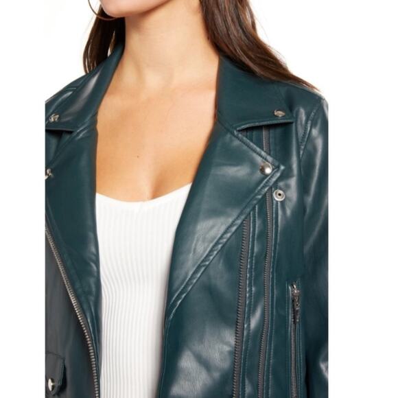 Blank NYC OVERACHIEVER moto green JACKET - Picture 8 of 8